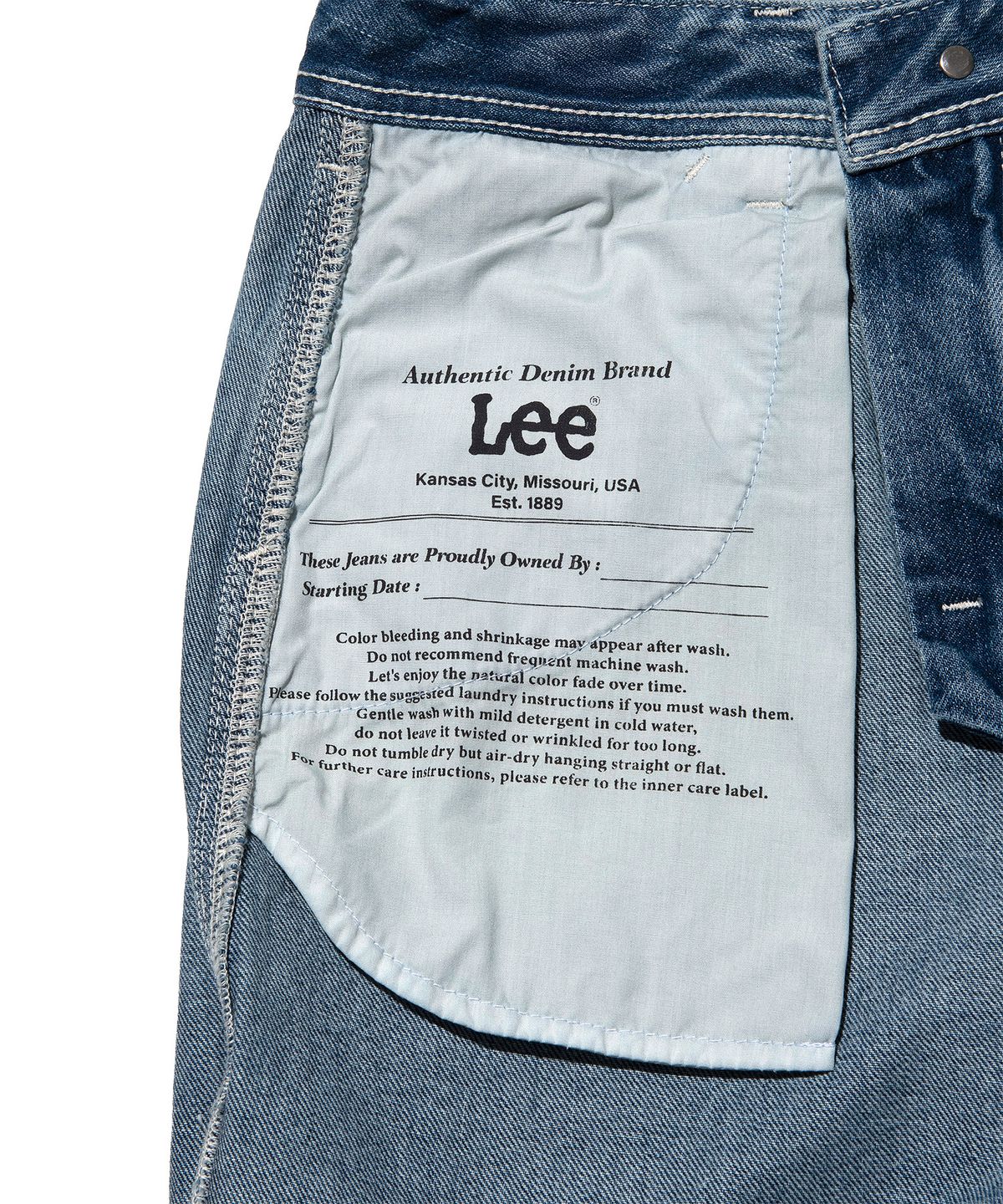 리(LEE) 우먼 페인터 데님 팬츠 인디고 미듐