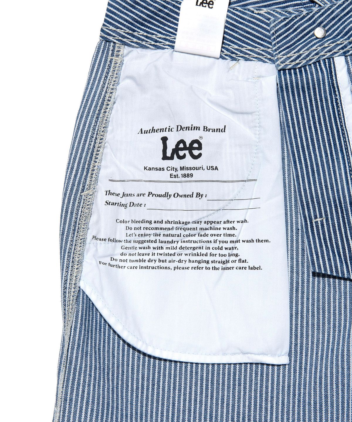 리(LEE) 우먼 페인터 데님 팬츠 히코리