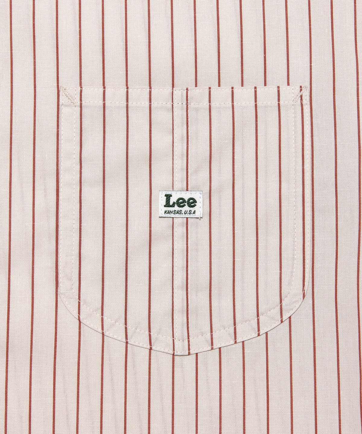 리(LEE) 로코 포켓 코튼 린넨 셔츠 레드