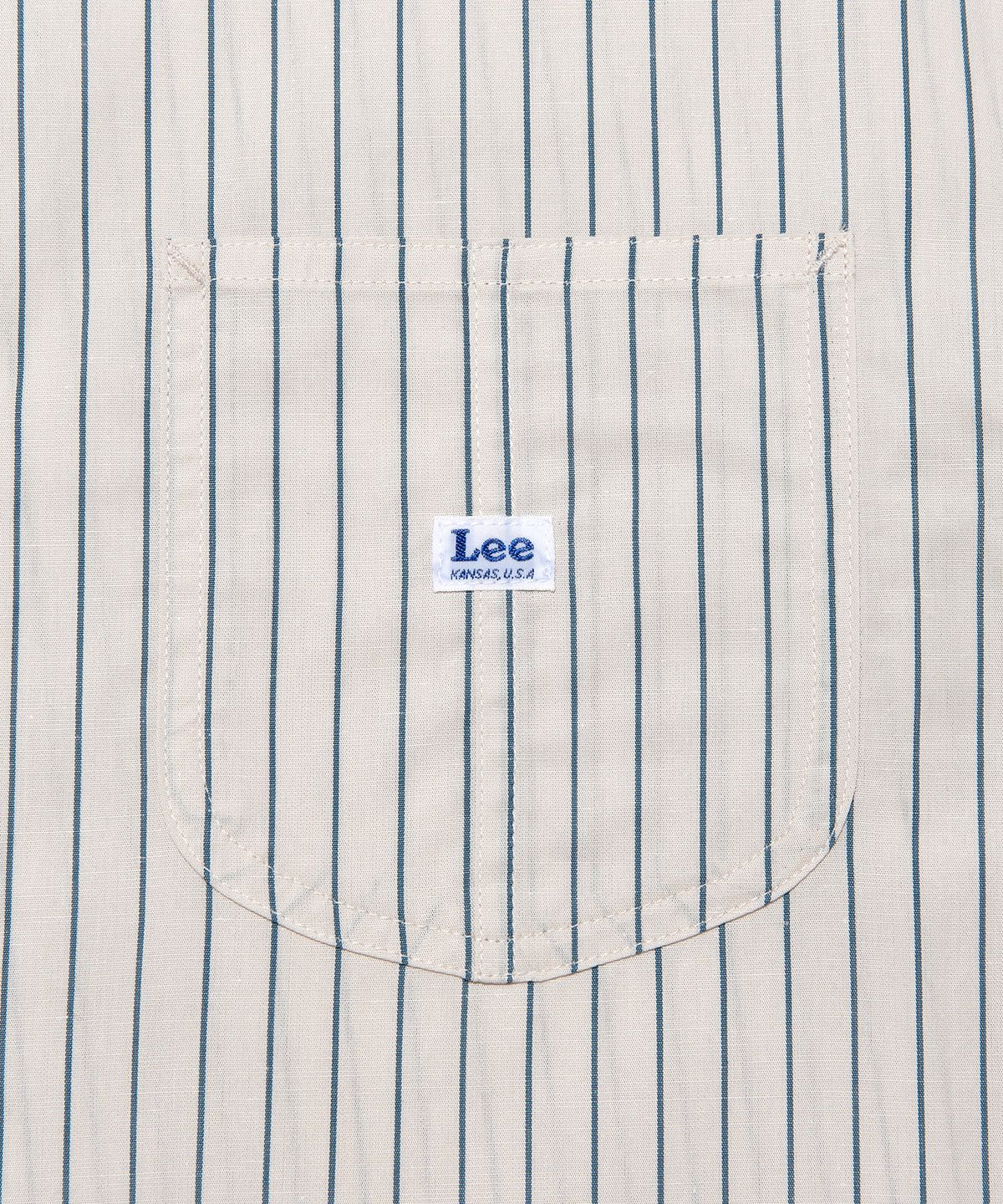 리(LEE) 로코 포켓 코튼 린넨 셔츠 블루