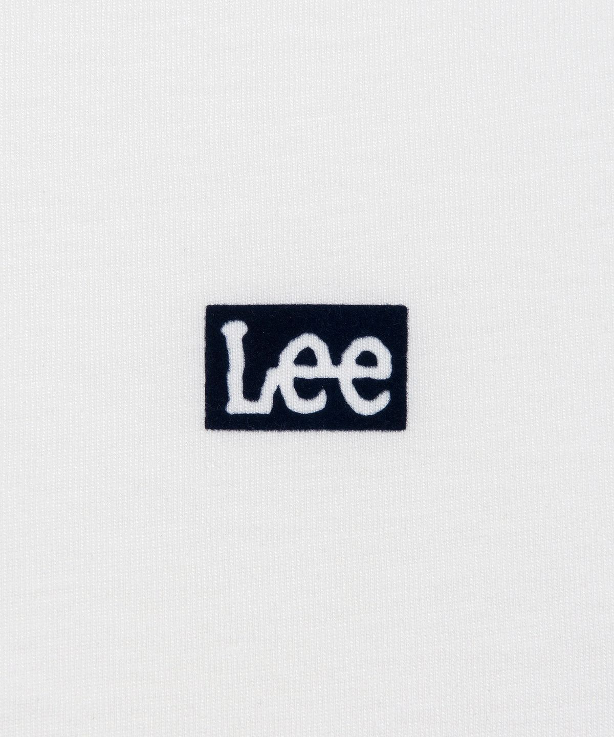 리(LEE) 박스 로고 긴팔 티셔츠 화이트