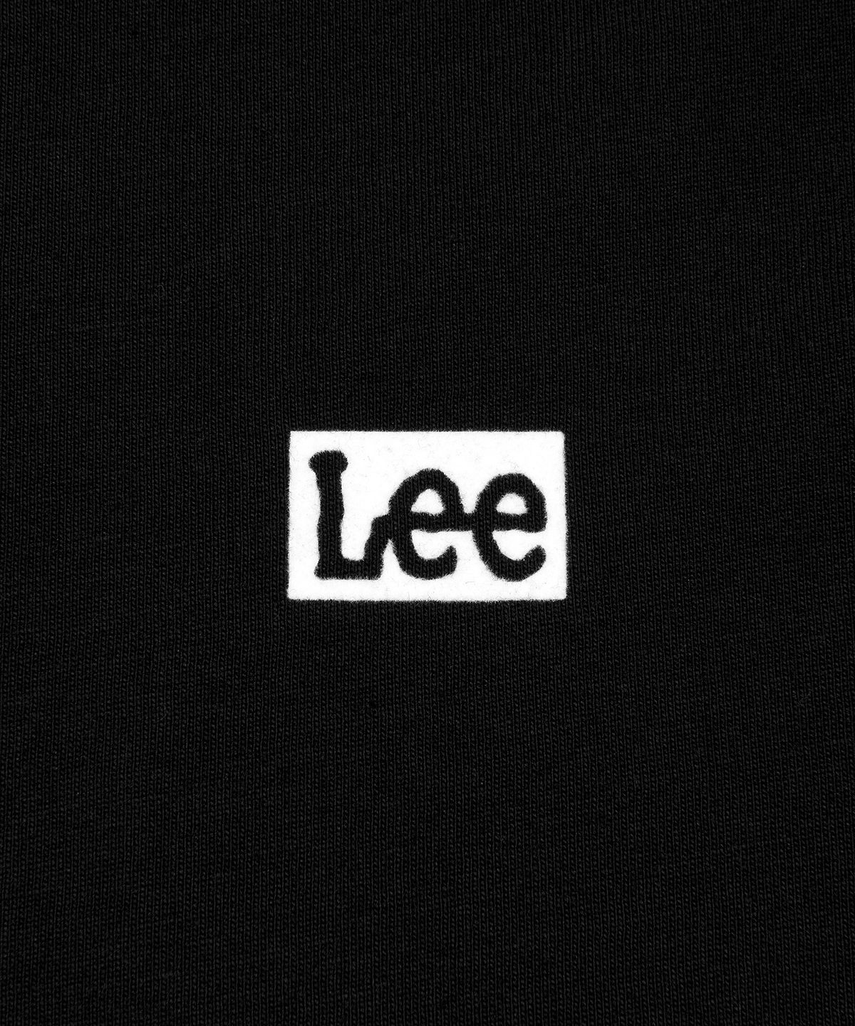 리(LEE) 박스 로고 긴팔 티셔츠 블랙