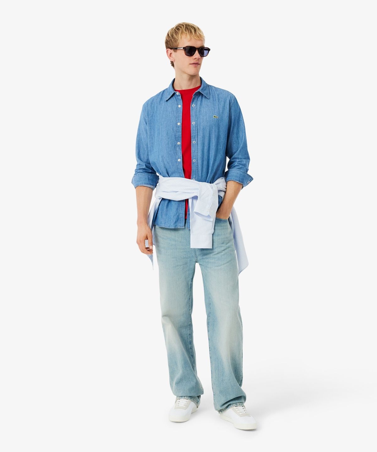 라코스테(LACOSTE) 남성 데님 셔츠 CH2591-56G MKU