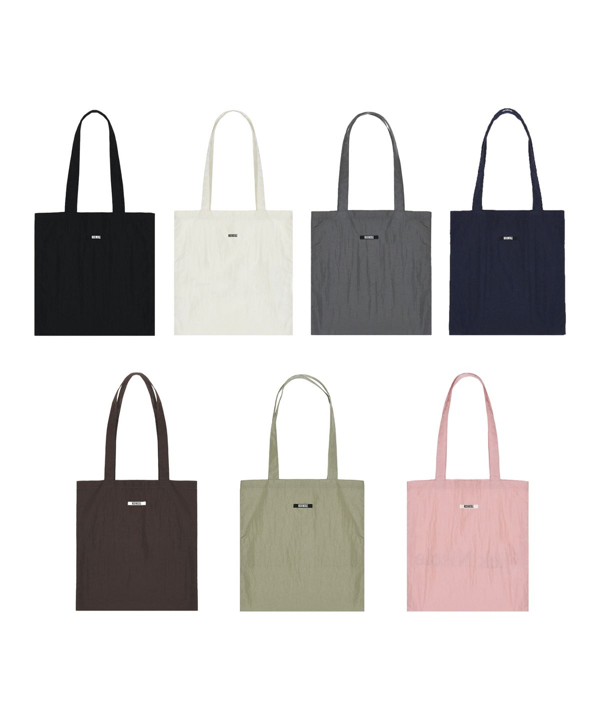 닉앤니콜(NICK&NICOLE) LOGO NYLON ECO BAG_7 COLOR
