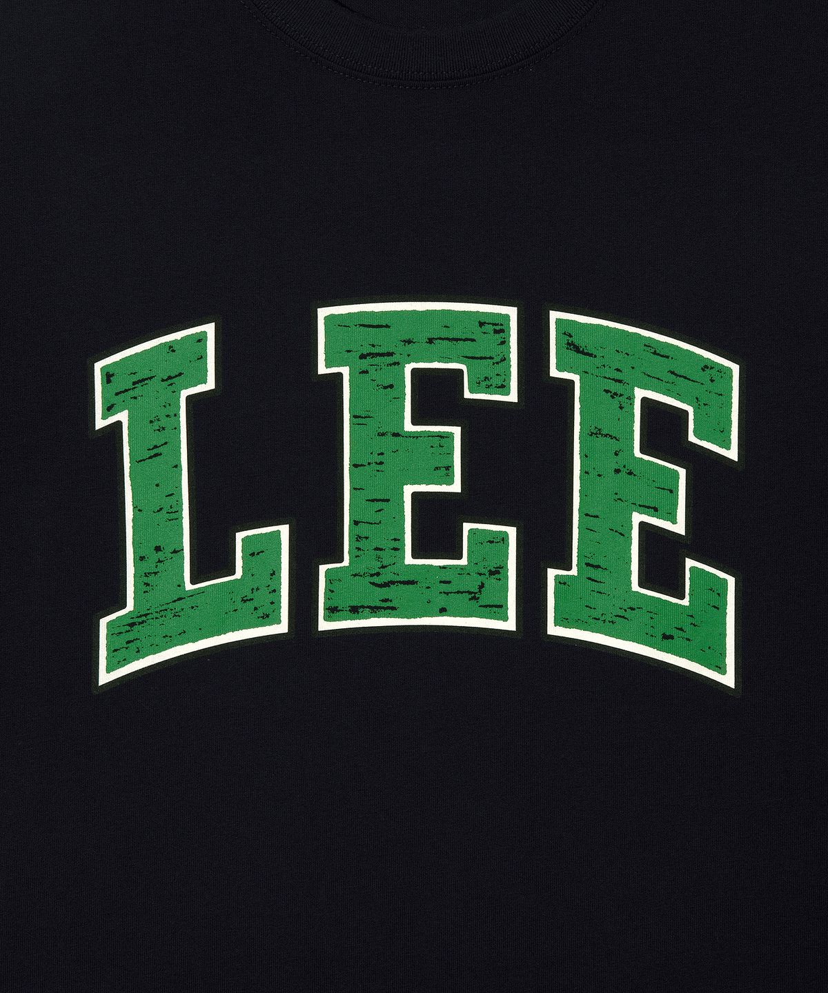 리(LEE) 컬리지 로고 반팔 티셔츠 네이비