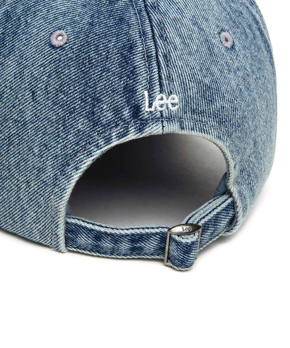 리(LEE) 데님 라벨 볼캡 인디고 미듐
