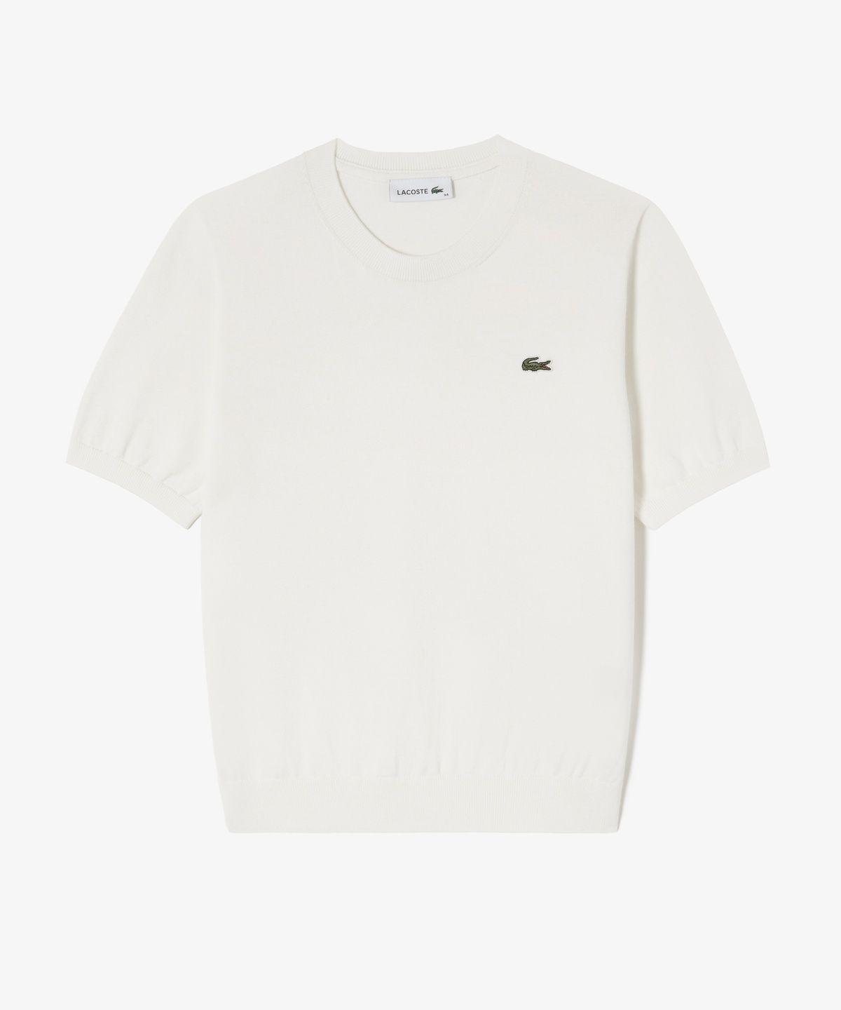 라코스테(LACOSTE) 여성 베이직 크루넥 반팔 스웨터 AF115E-56G 70V