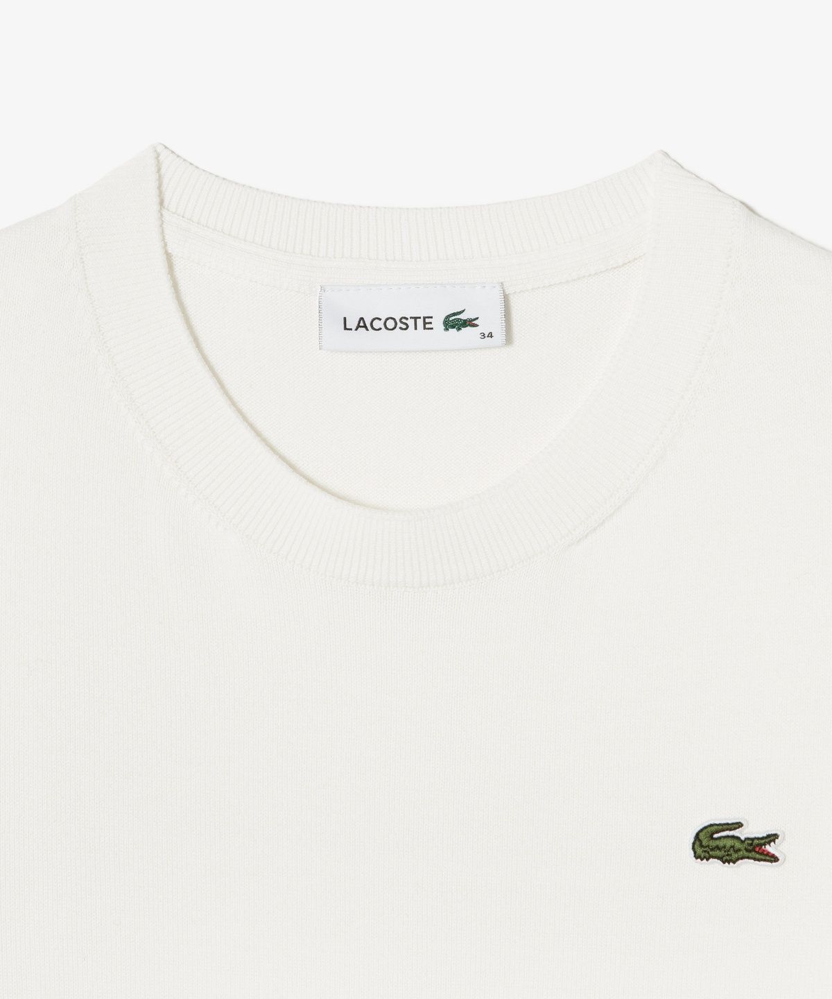 라코스테(LACOSTE) 여성 베이직 크루넥 반팔 스웨터 AF115E-56G 70V