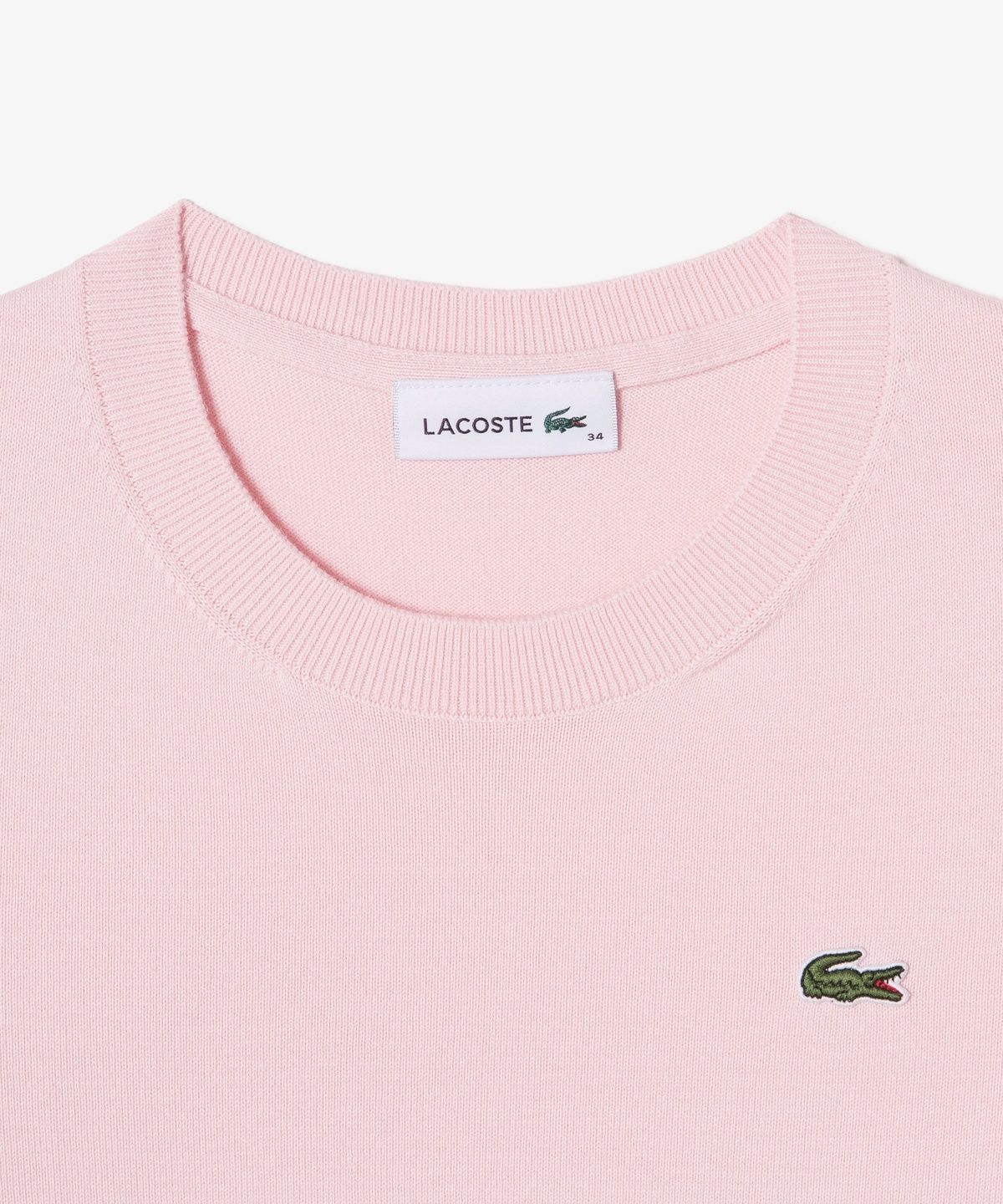 라코스테(LACOSTE) 여성 베이직 크루넥 반팔 스웨터 AF115E-56G ADY