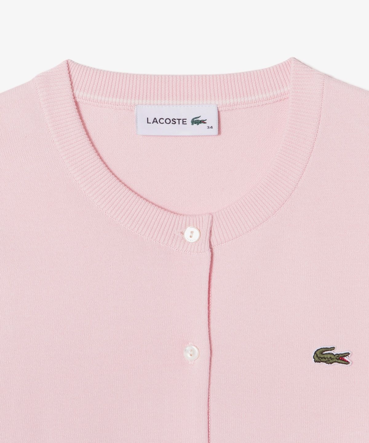 라코스테(LACOSTE) 여성 베이직 크루넥 가디건 AF133E-56G ADY
