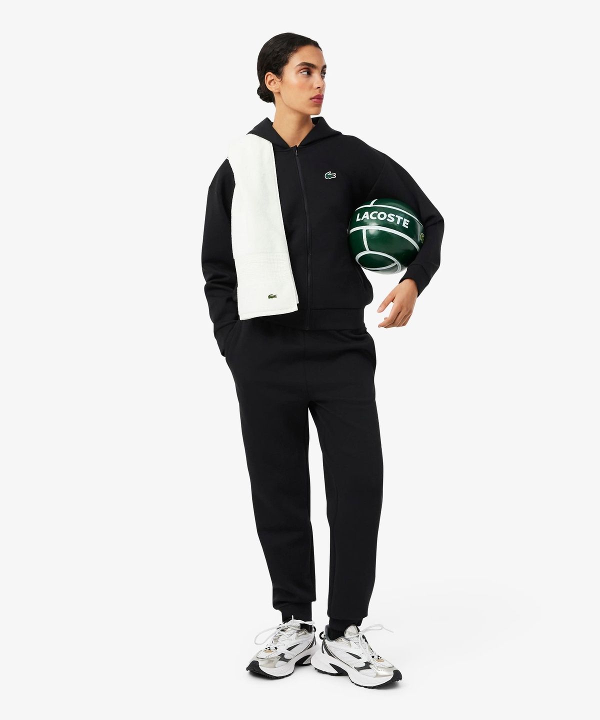 라코스테(LACOSTE) 여성 트레이닝 저지 후드 집업 SF0167-56G 031