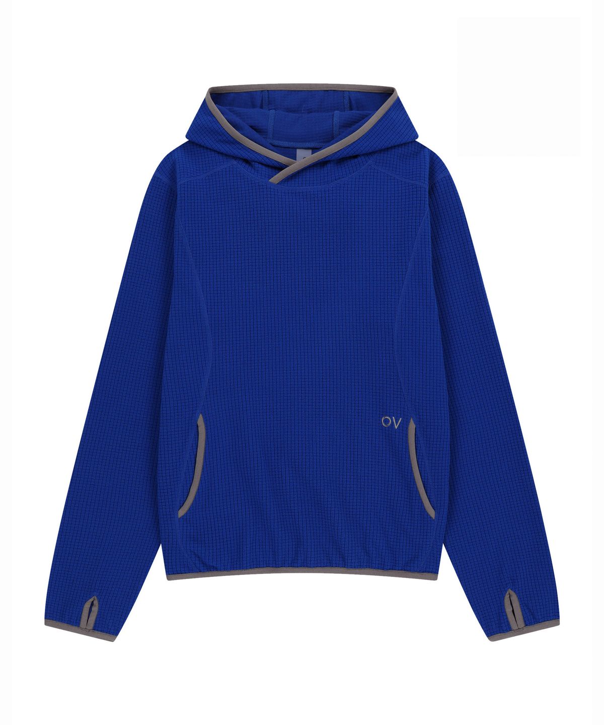 아웃도어 보이스(OUTDOOR VOICES) Technol-OV™ GRID FLEECE HOODIE (BLUE)