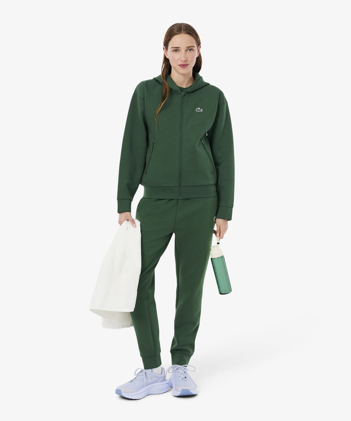 라코스테(LACOSTE) 여성 트레이닝 저지 후드 집업 SF0167-56G 132