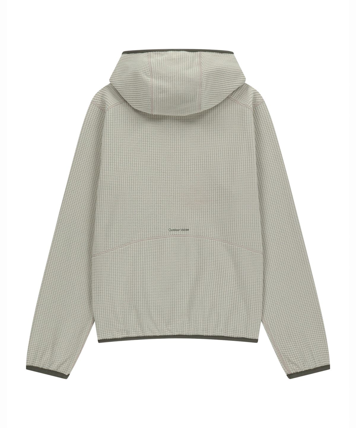아웃도어 보이스(OUTDOOR VOICES) Technol-OV™ GRID FLEECE HOODIE (LIGHT GRAY)