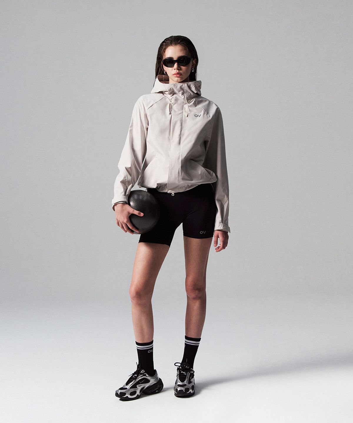 아웃도어 보이스(OUTDOOR VOICES) Technol-OV™ 2-LAYER MOUNTAIN JACKET (IVORY)