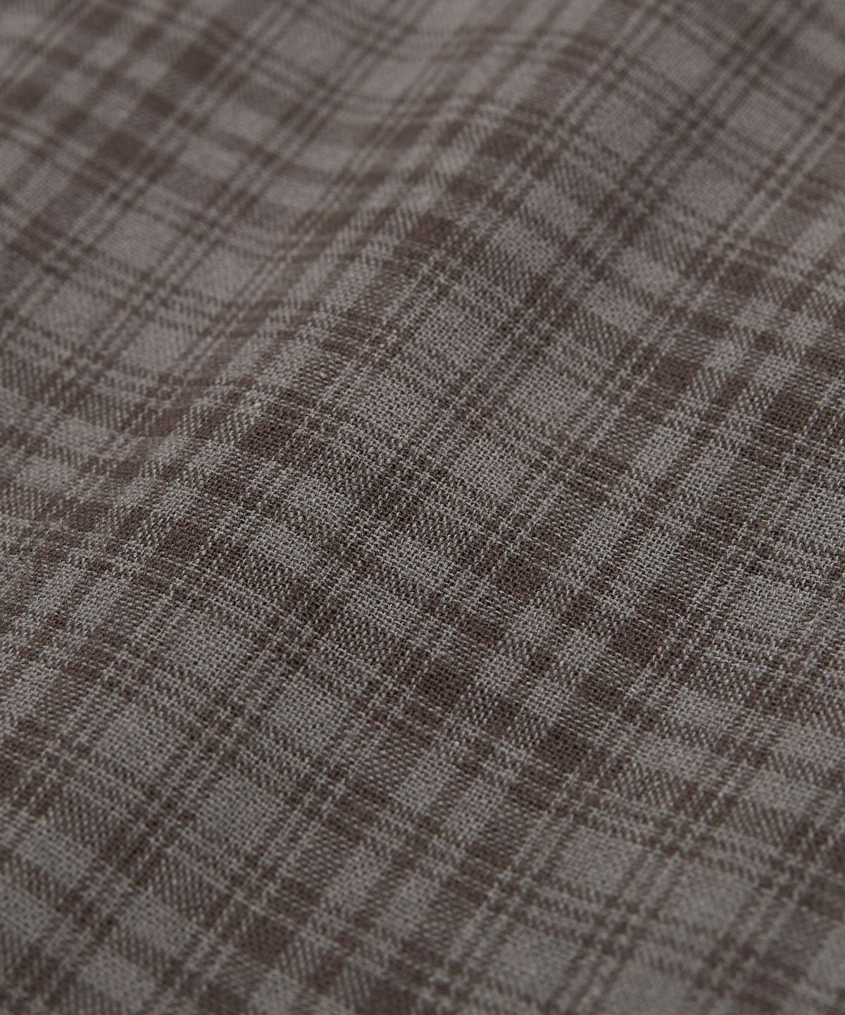 토피(TOFFEE) 뮤티드 체크 하프 셔츠 (CHARCOAL)