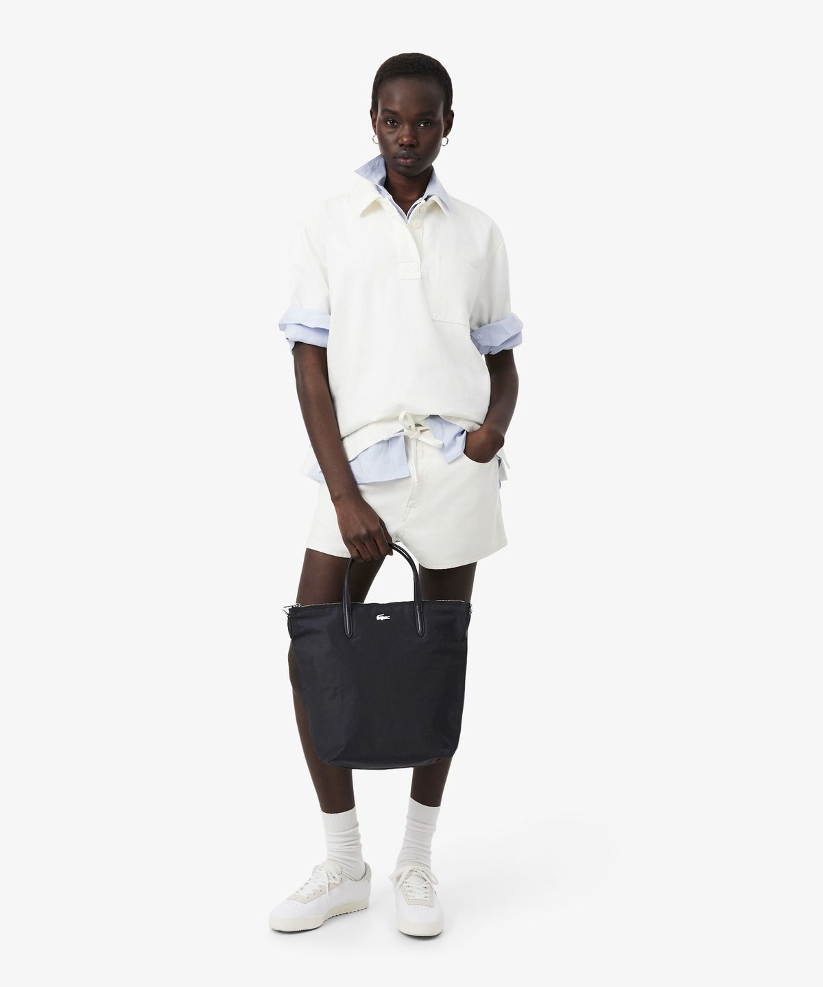 라코스테(LACOSTE) 여성 이지 스몰 세로형 쇼퍼백 NF5187Y56G 000