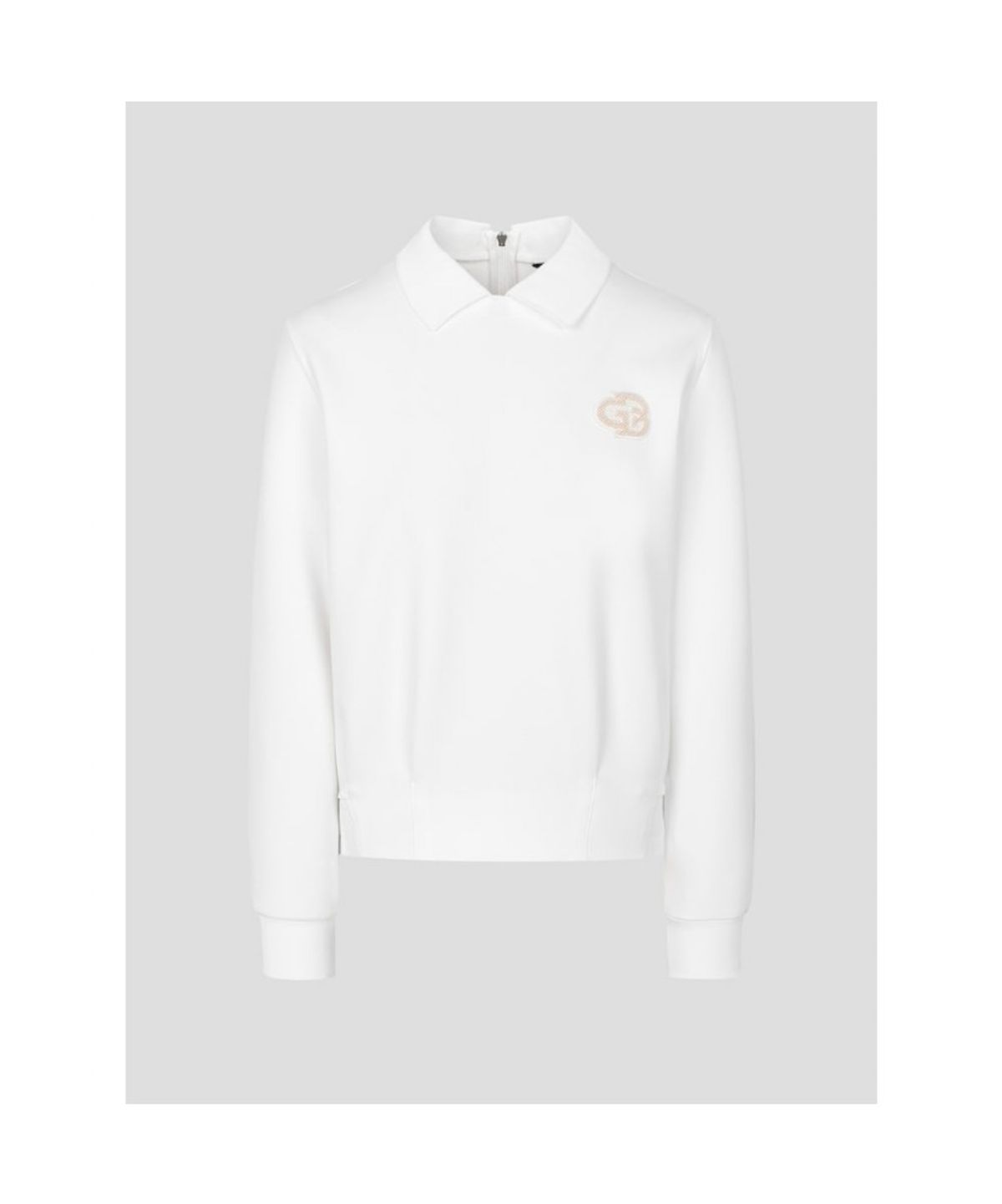 빈폴골프(BEANPOLE GOLF) 여성 우븐믹스 블루종핏 긴소매 티셔츠  아이보리