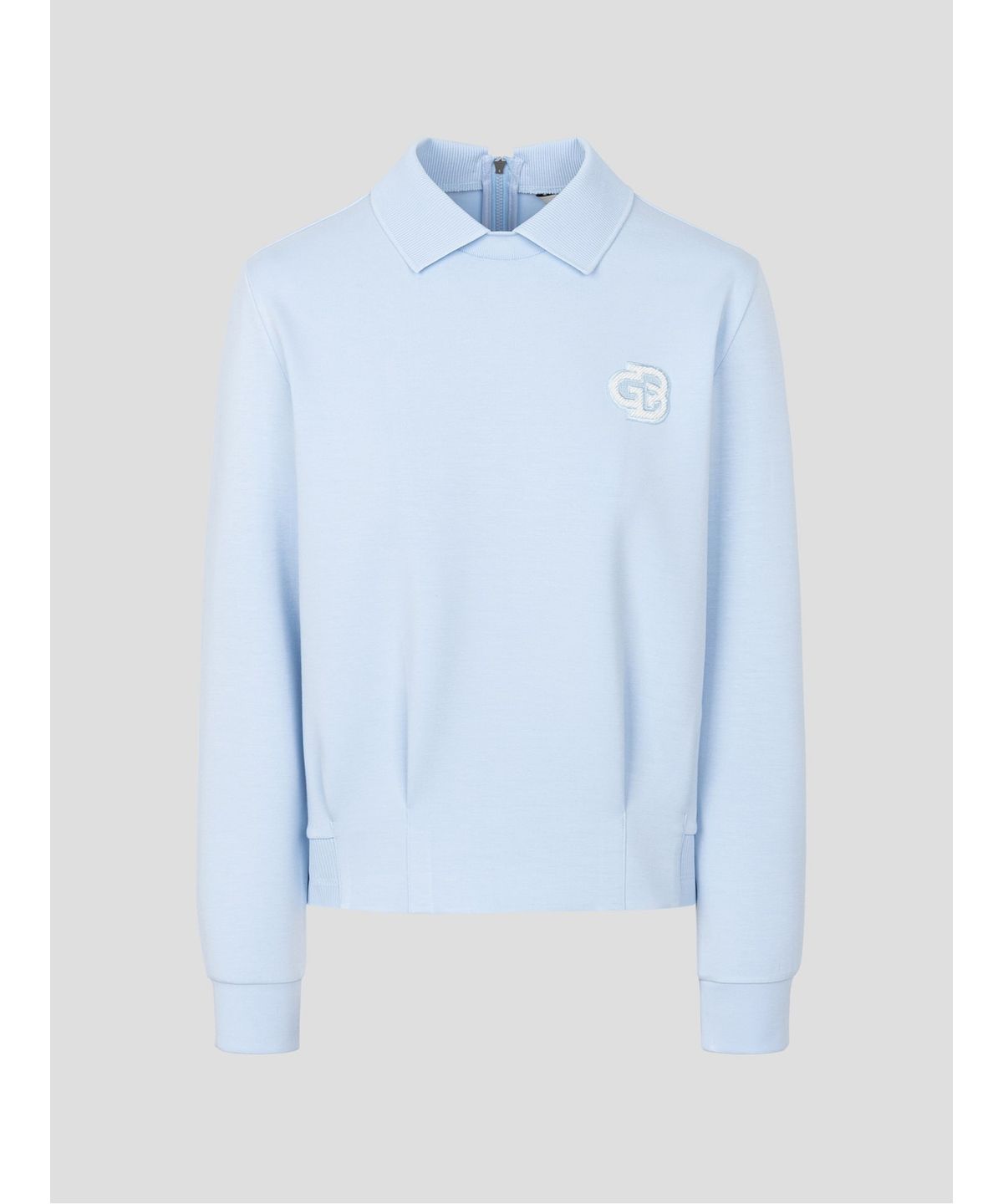 빈폴골프(BEANPOLE GOLF) 여성 우븐믹스 블루종핏 긴소매 티셔츠  스카이 블루