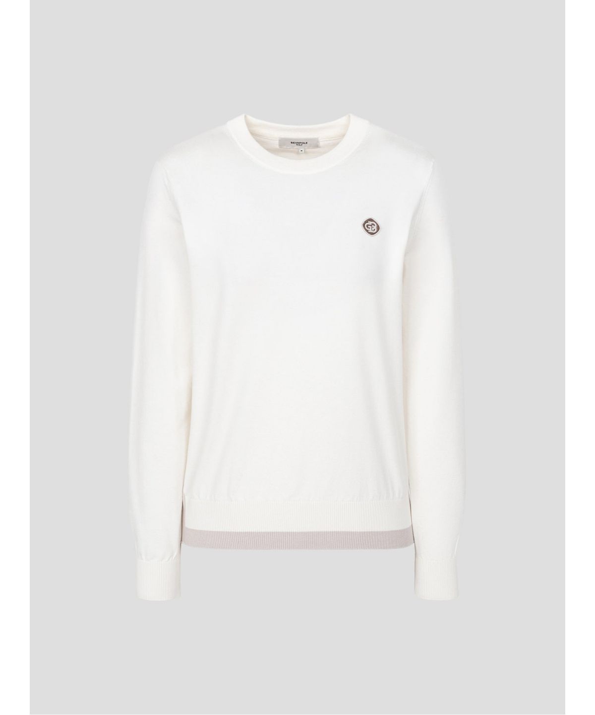 빈폴골프(BEANPOLE GOLF) 여성 라운드넥 긴소매 풀오버  아이보리