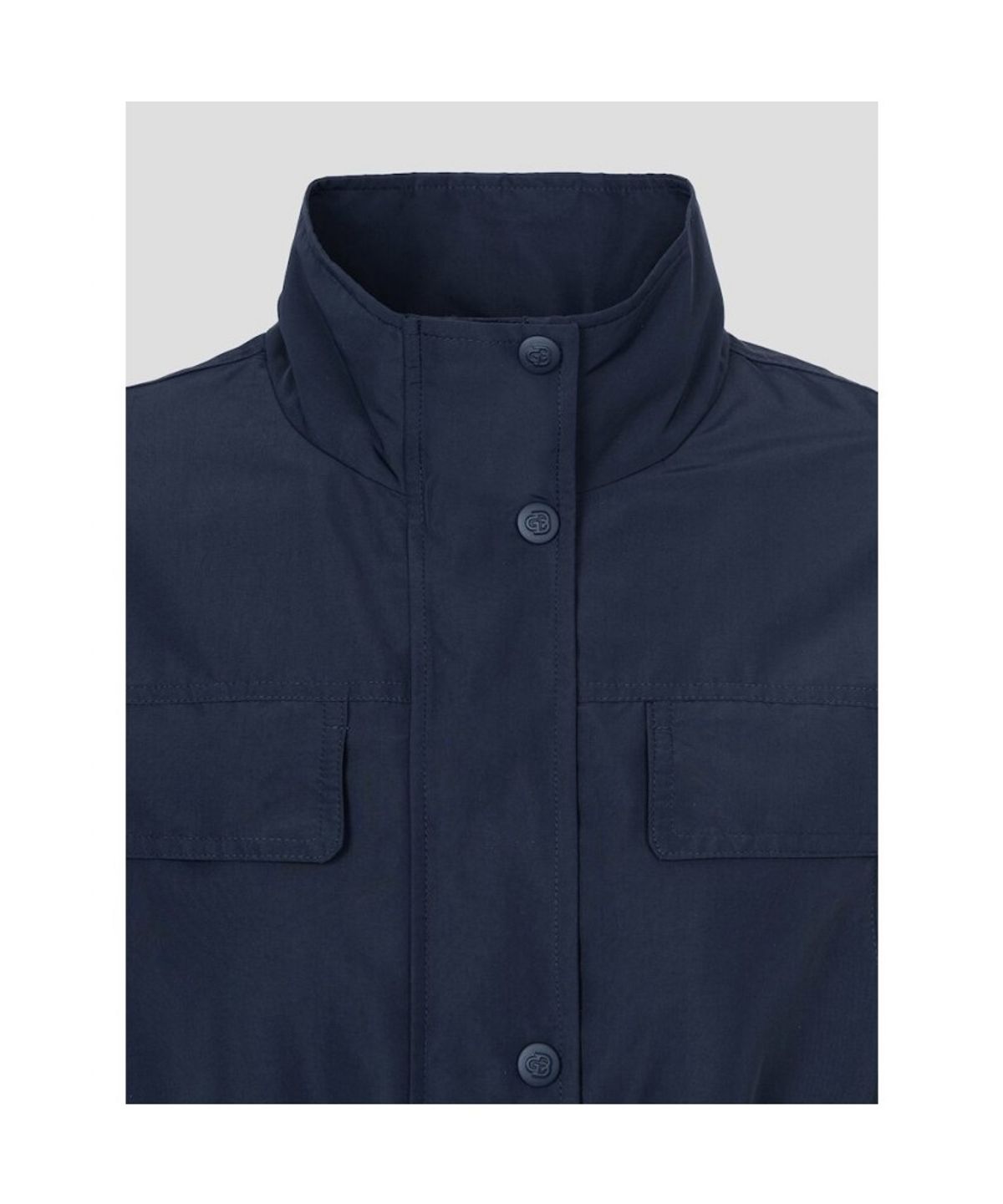 빈폴골프(BEANPOLE GOLF) 여성 하이넥 사파리 안감 점퍼  네이비