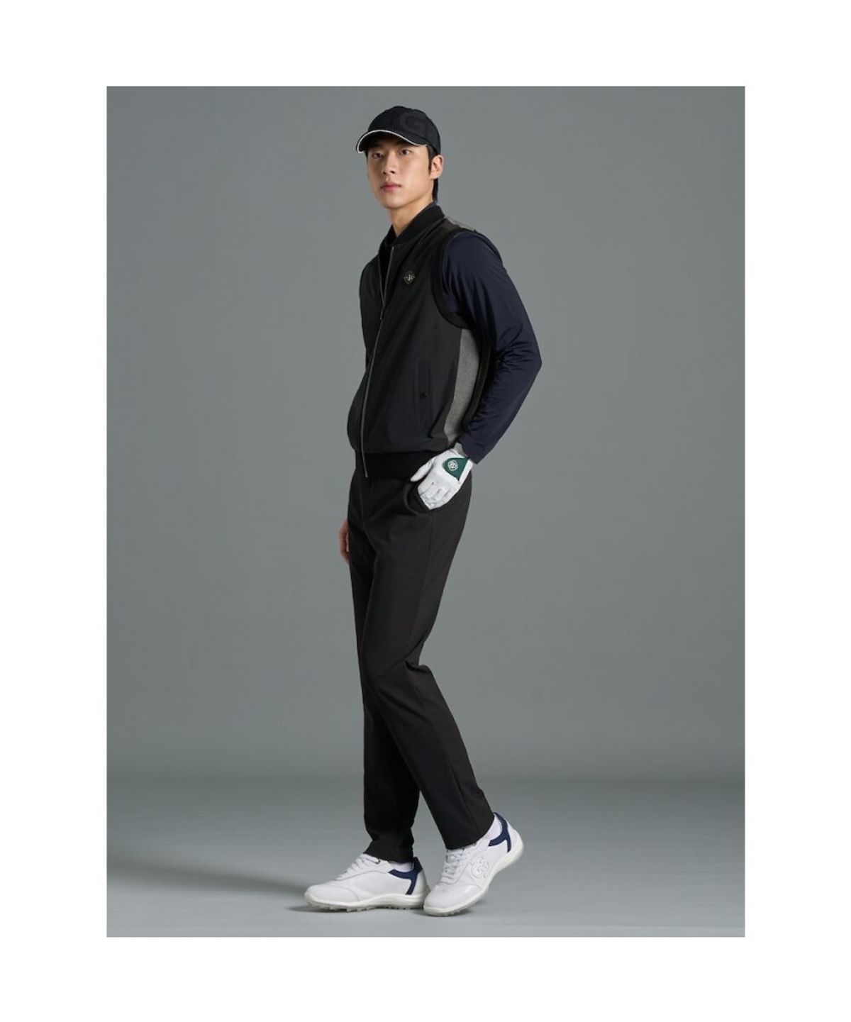 빈폴골프(BEANPOLE GOLF) [B_under] 남성 하이브리드 베스트  블랙