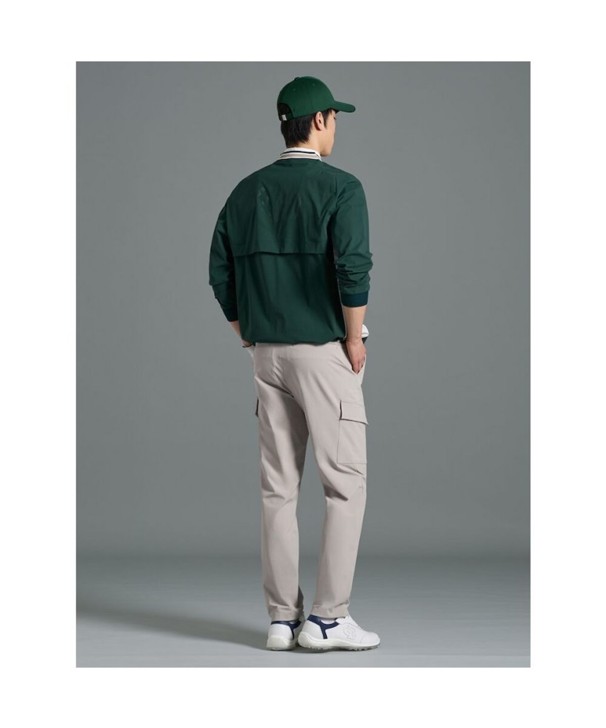 빈폴골프(BEANPOLE GOLF) [HERITAGE] 남성 라운드 아노락  그린