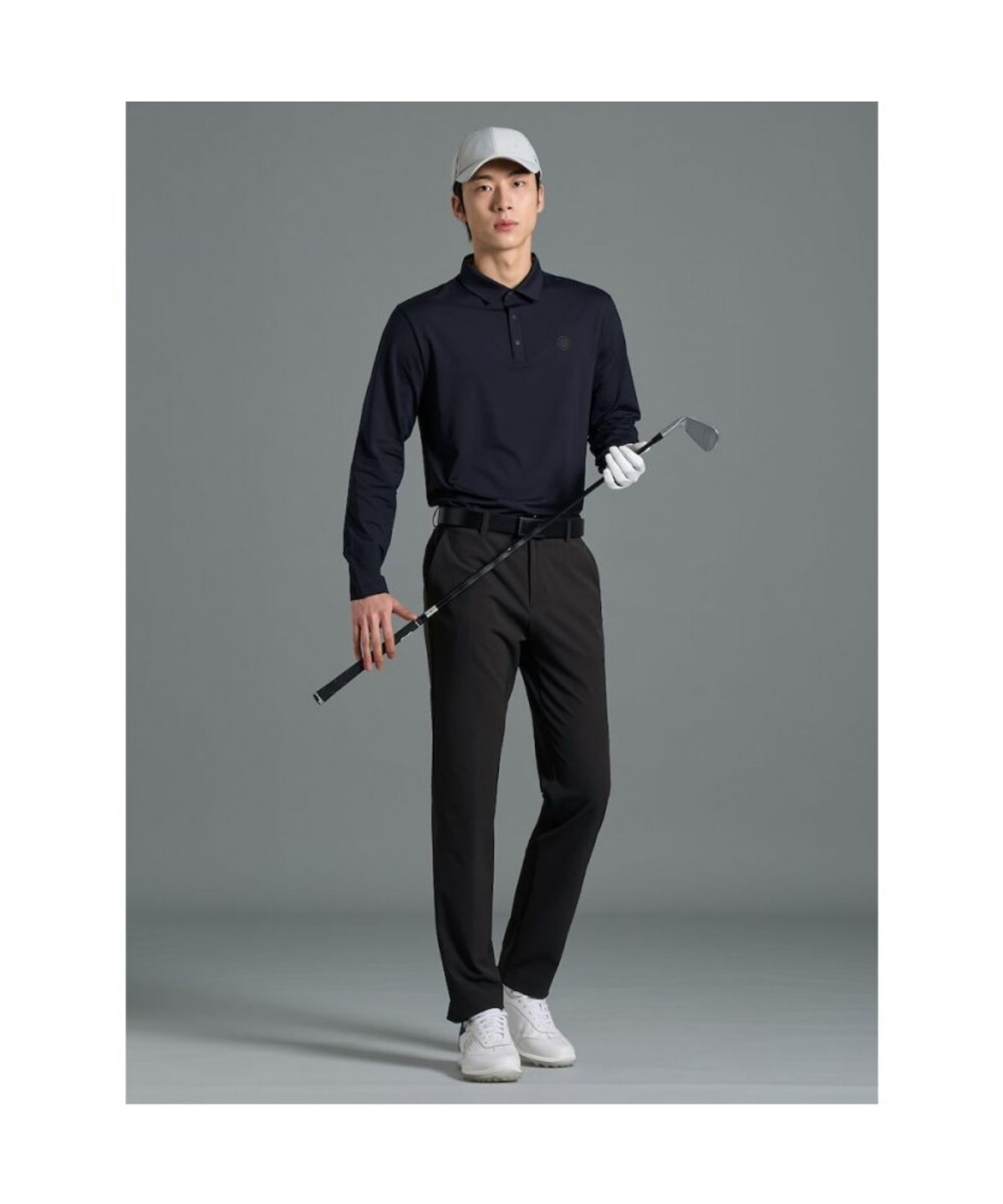 빈폴골프(BEANPOLE GOLF) [B_under] 남성 액션니트 칼라티셔츠  블랙