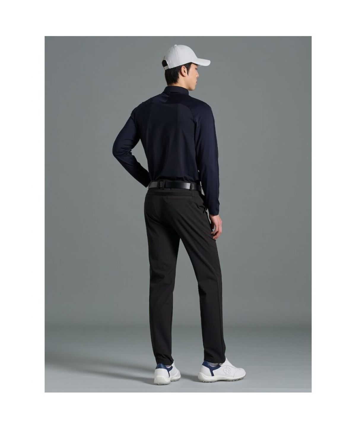 빈폴골프(BEANPOLE GOLF) [B_under] 남성 액션니트 칼라티셔츠  블랙