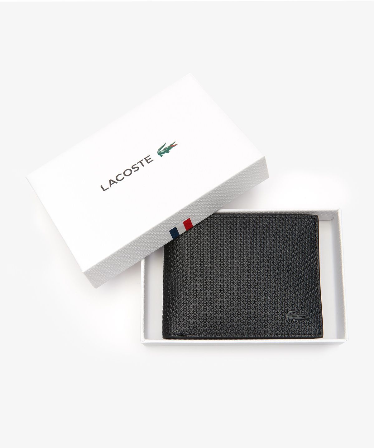 라코스테(LACOSTE) 남성 샨타코 스몰 사이즈 반지갑 NH2824C56G 000