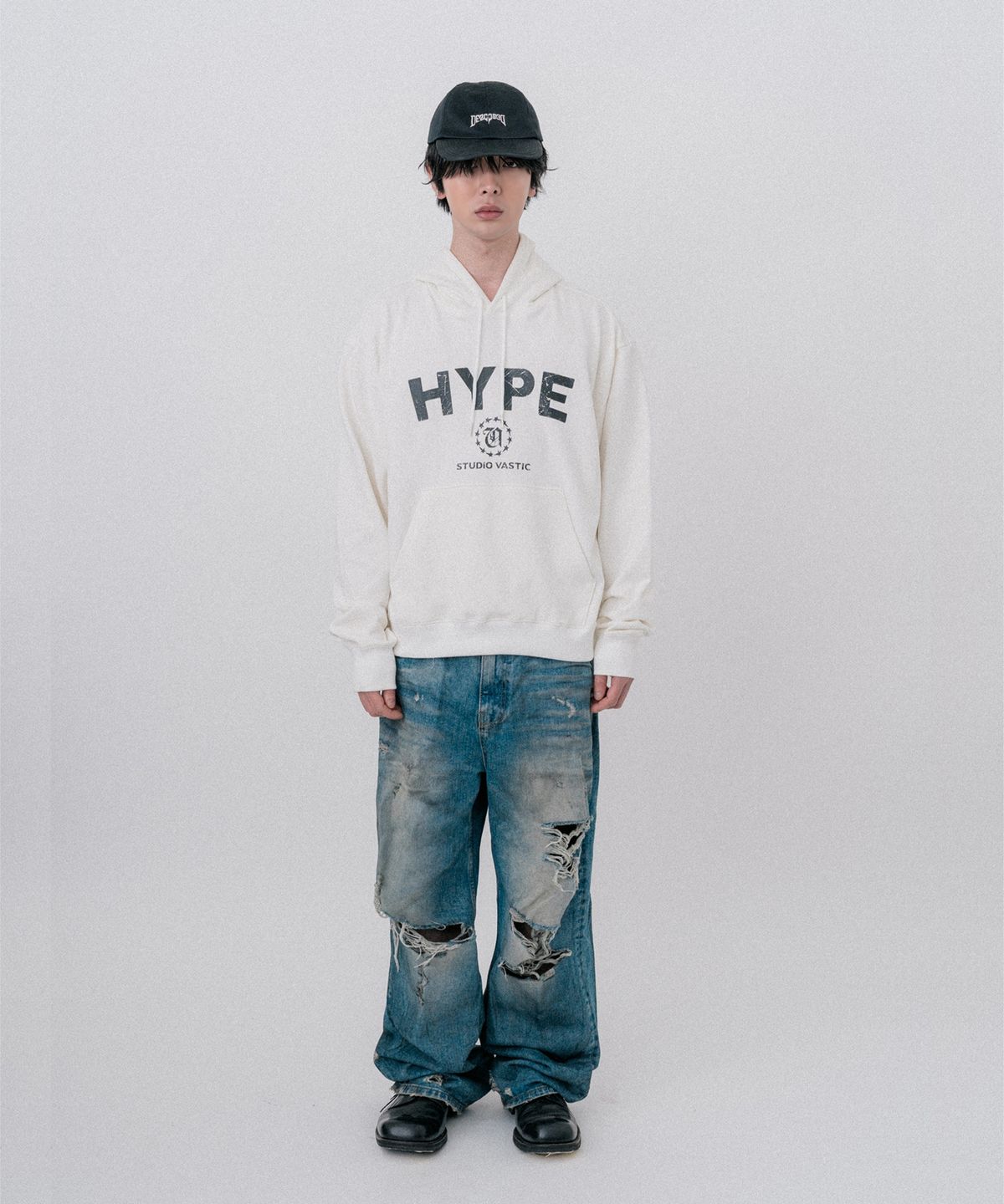 바스틱(VASTIC) 엠블럼 후드_아이보리