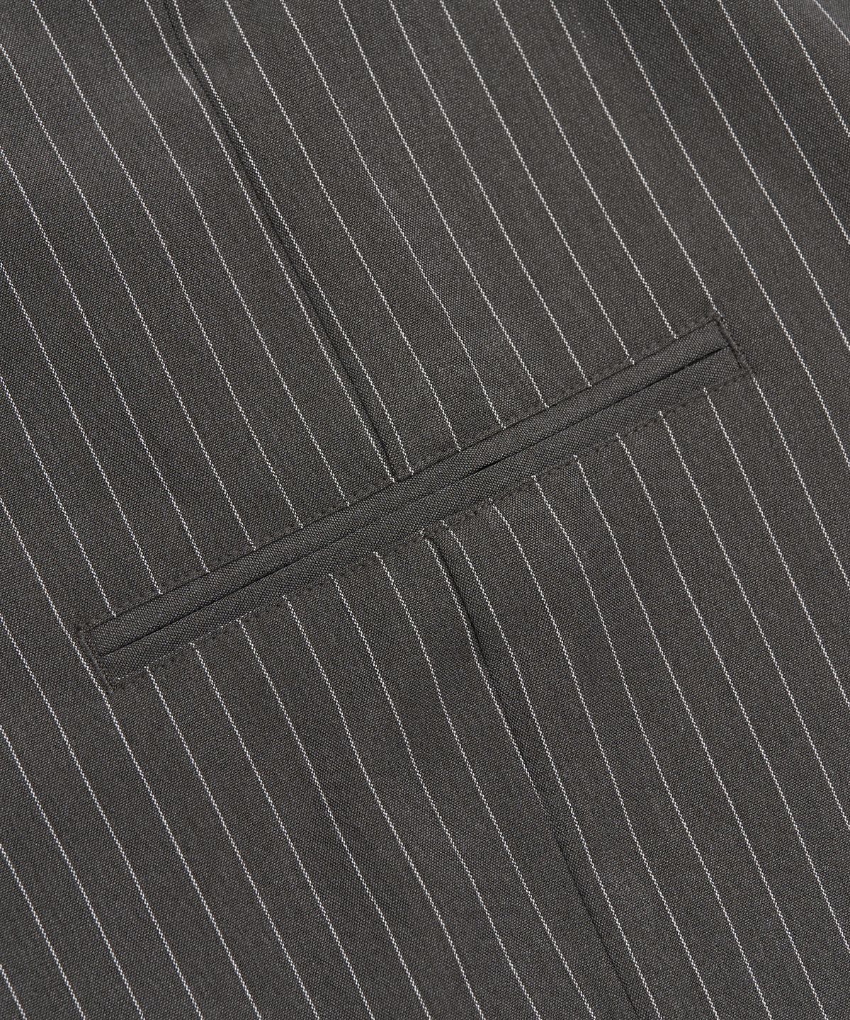 토피(TOFFEE) 원턱 스트라이프 버뮤다 슬랙스 (GREY)