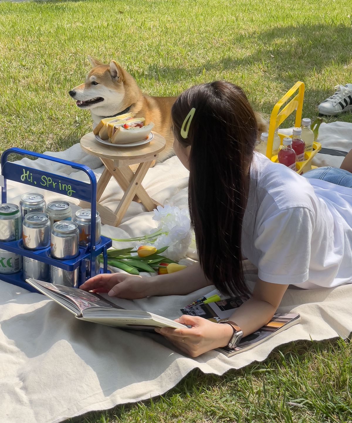 류블류샵(LYUBLYUSHOP) 음료 커피 맥주 컵 접이식 캐리어