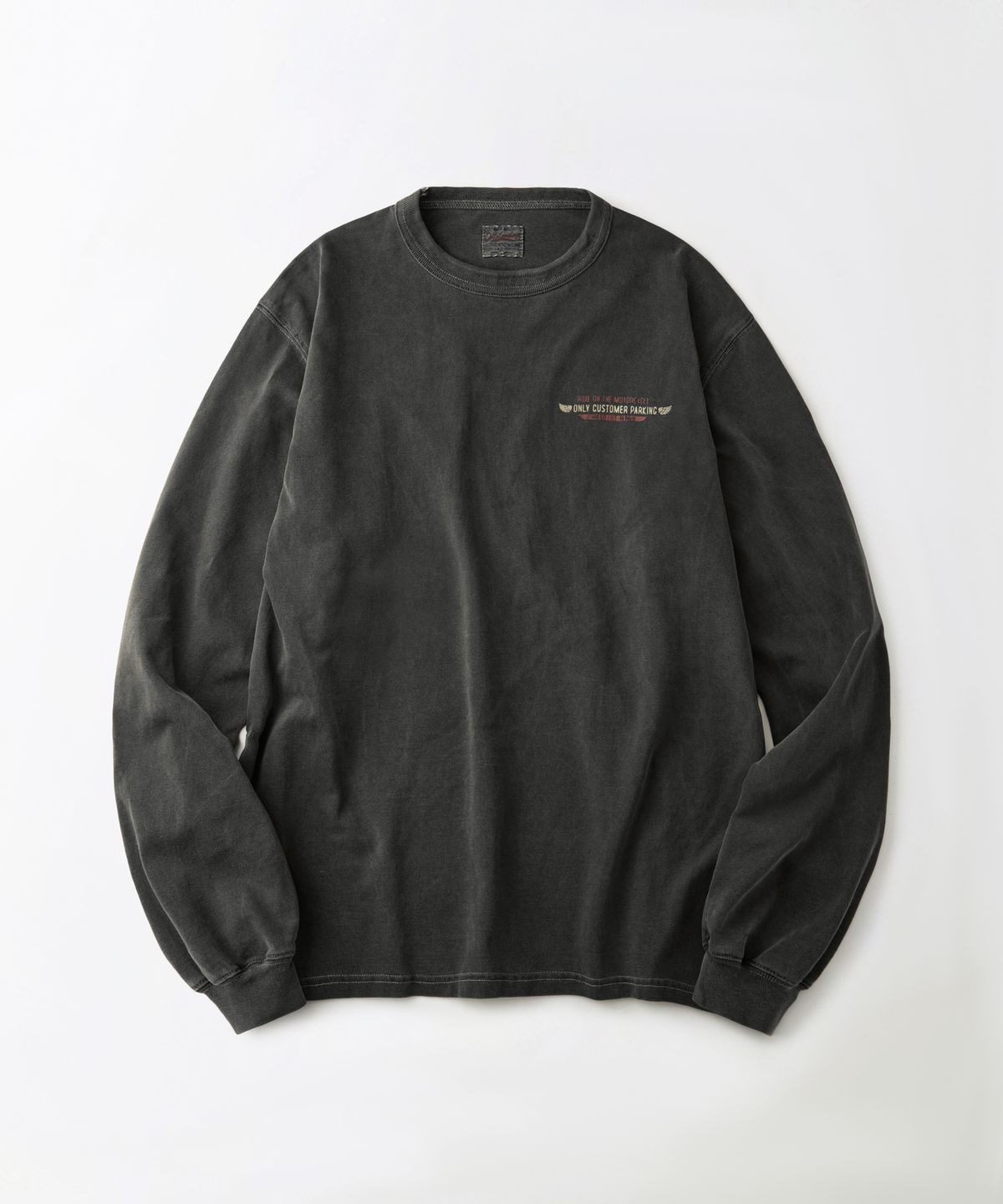아웃스탠딩(OUTSTANDING) MOT SERIES LONG SLEEVE(PIT STOP)_PIGMENT CHARCOAL