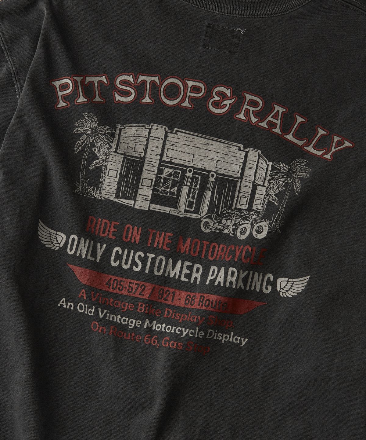 아웃스탠딩(OUTSTANDING) MOT SERIES LONG SLEEVE(PIT STOP)_PIGMENT CHARCOAL
