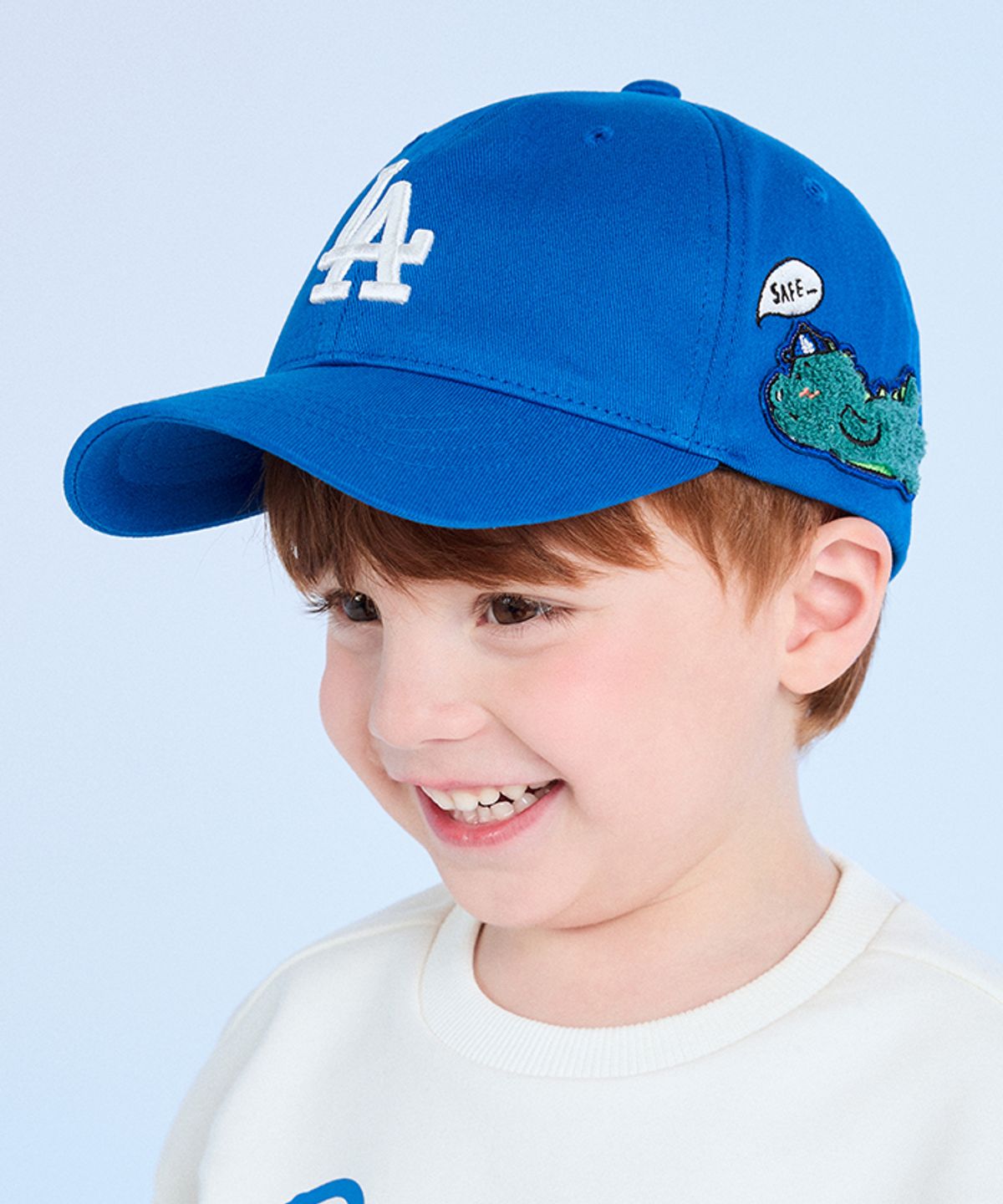엠엘비 키즈(MLB KIDS) 메가베어 프렌즈 말풍선 볼캡 LA (Ptn.Blue)