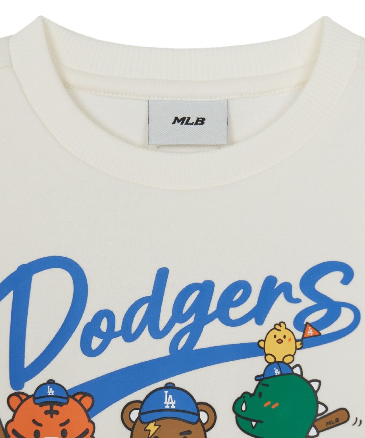 엠엘비 키즈(MLB KIDS) 메가베어 프렌즈 아트웍 맨투맨 세트 LA (Ivory)