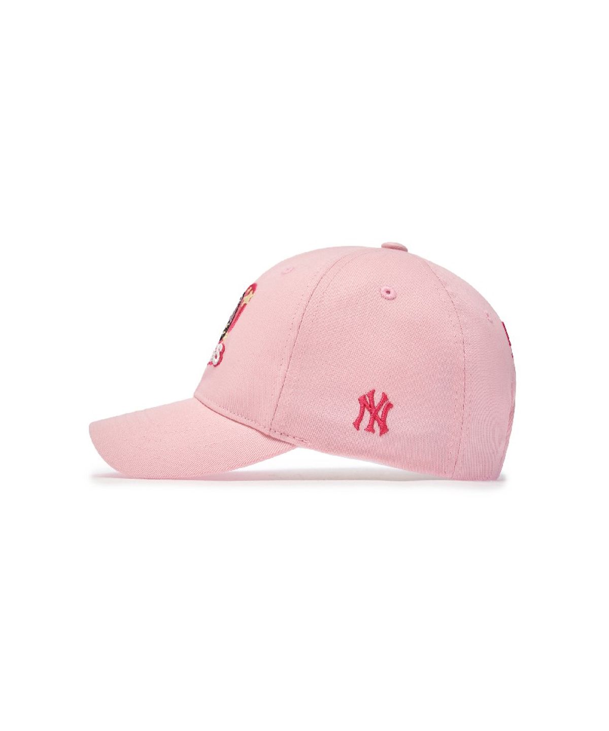 엠엘비 키즈(MLB KIDS) 메가베어프렌즈 여아 하트 볼캡 NY (L.Pink)