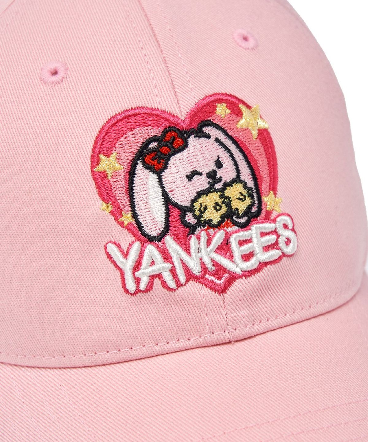 엠엘비 키즈(MLB KIDS) 메가베어프렌즈 여아 하트 볼캡 NY (L.Pink)
