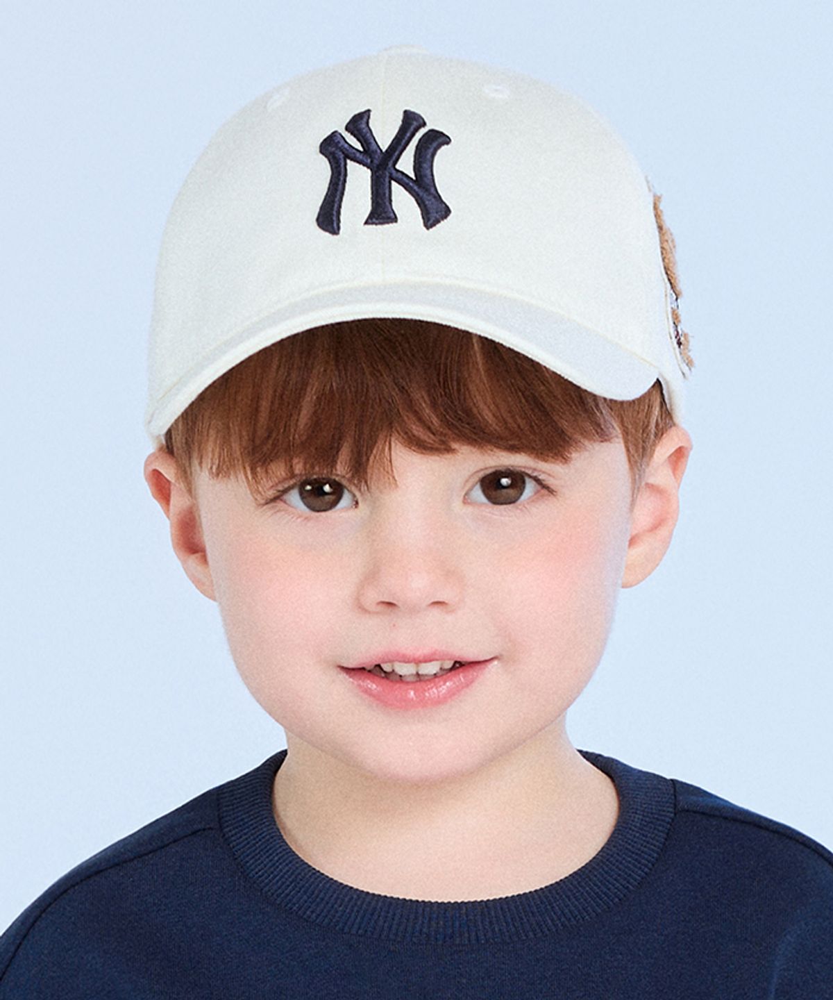 엠엘비 키즈(MLB KIDS) 메가베어 프렌즈 말풍선 볼캡 NY (Ivory)