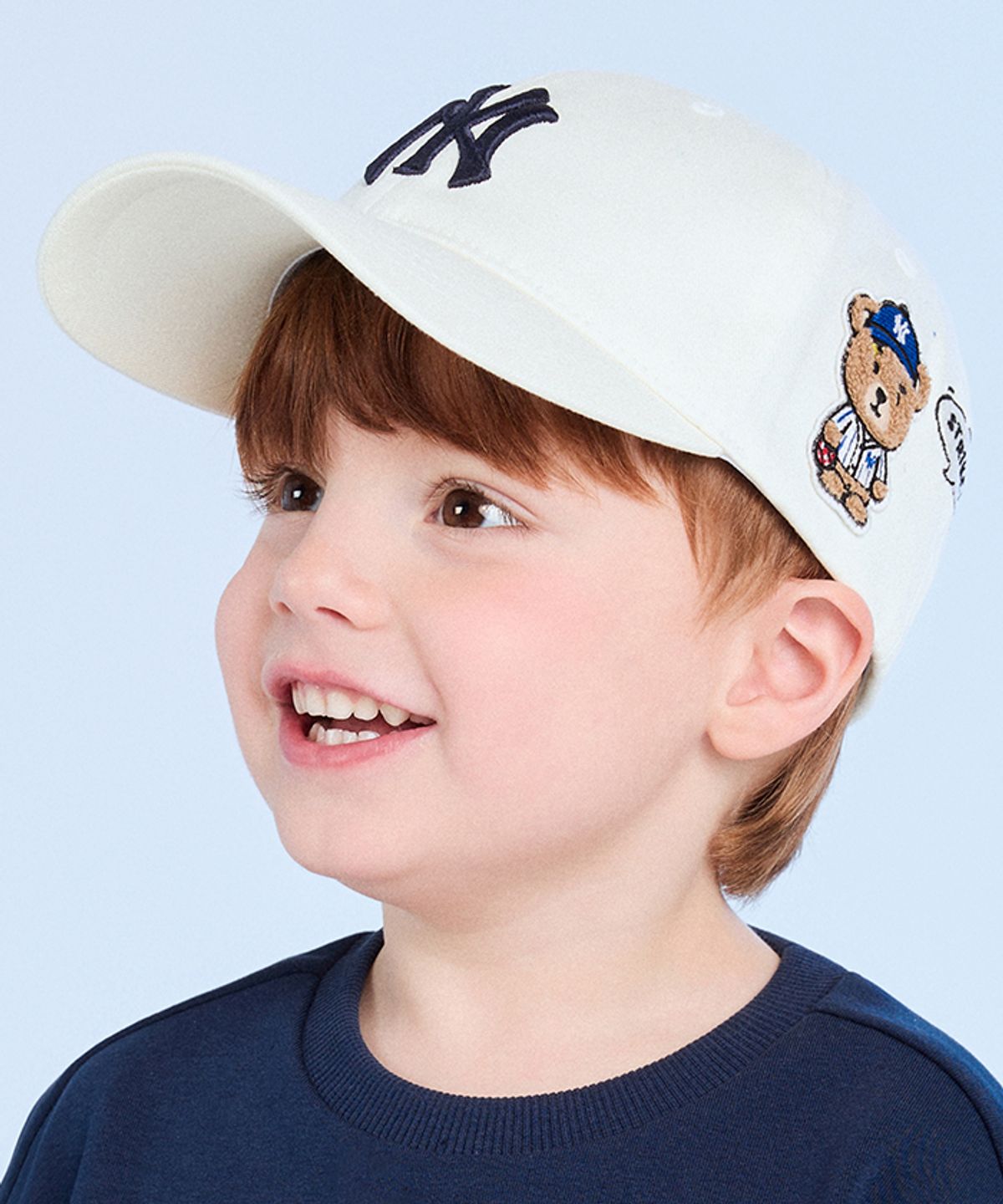 엠엘비 키즈(MLB KIDS) 메가베어 프렌즈 말풍선 볼캡 NY (Ivory)