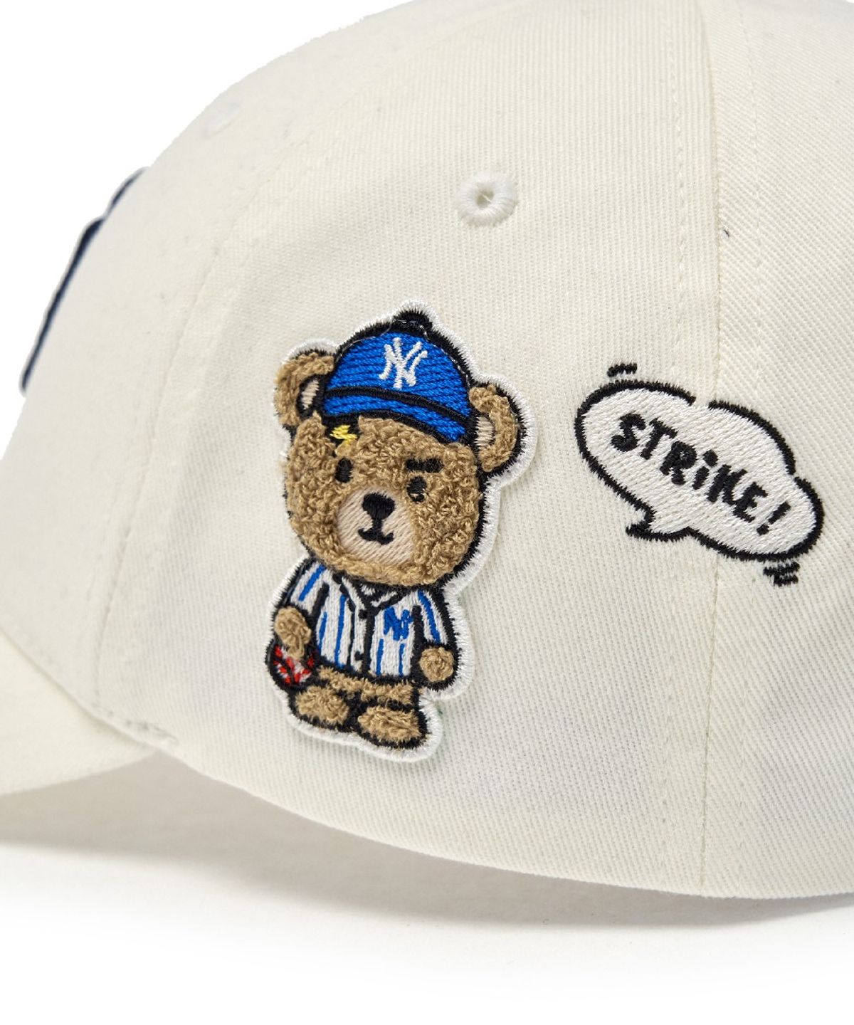 엠엘비 키즈(MLB KIDS) 메가베어 프렌즈 말풍선 볼캡 NY (Ivory)