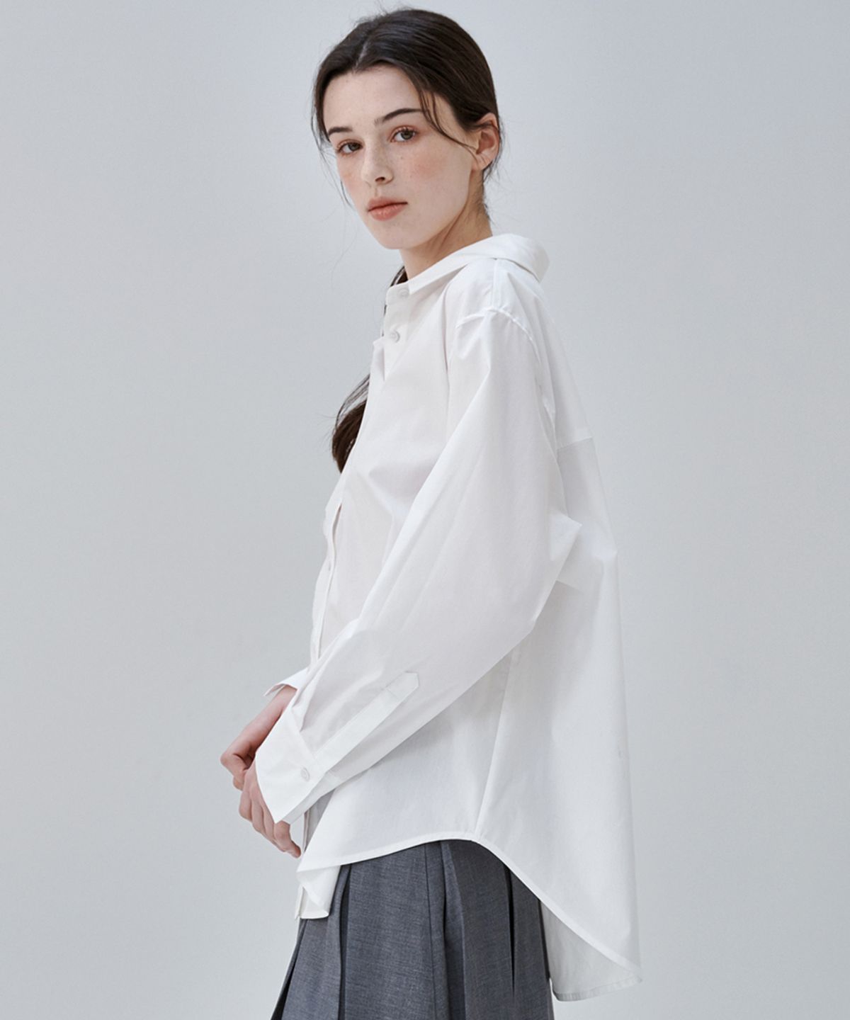 마롭(MALOUPE) 4122 레귤러핏 클래식 셔츠 (화이트)