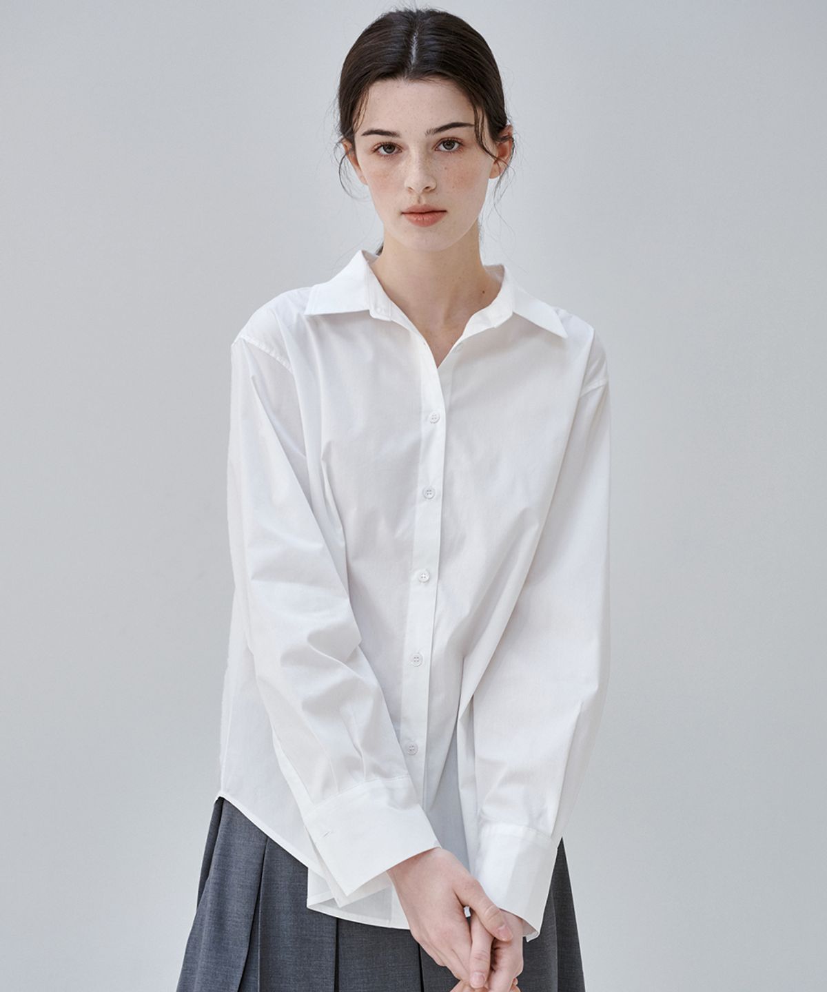 마롭(MALOUPE) 4122 레귤러핏 클래식 셔츠 (화이트)