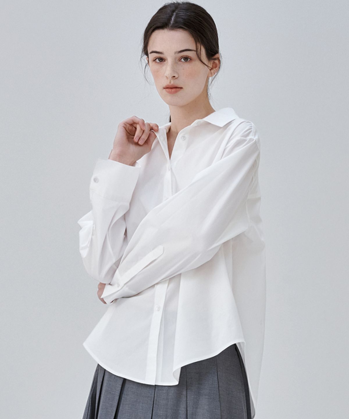 마롭(MALOUPE) 4122 레귤러핏 클래식 셔츠 (화이트)