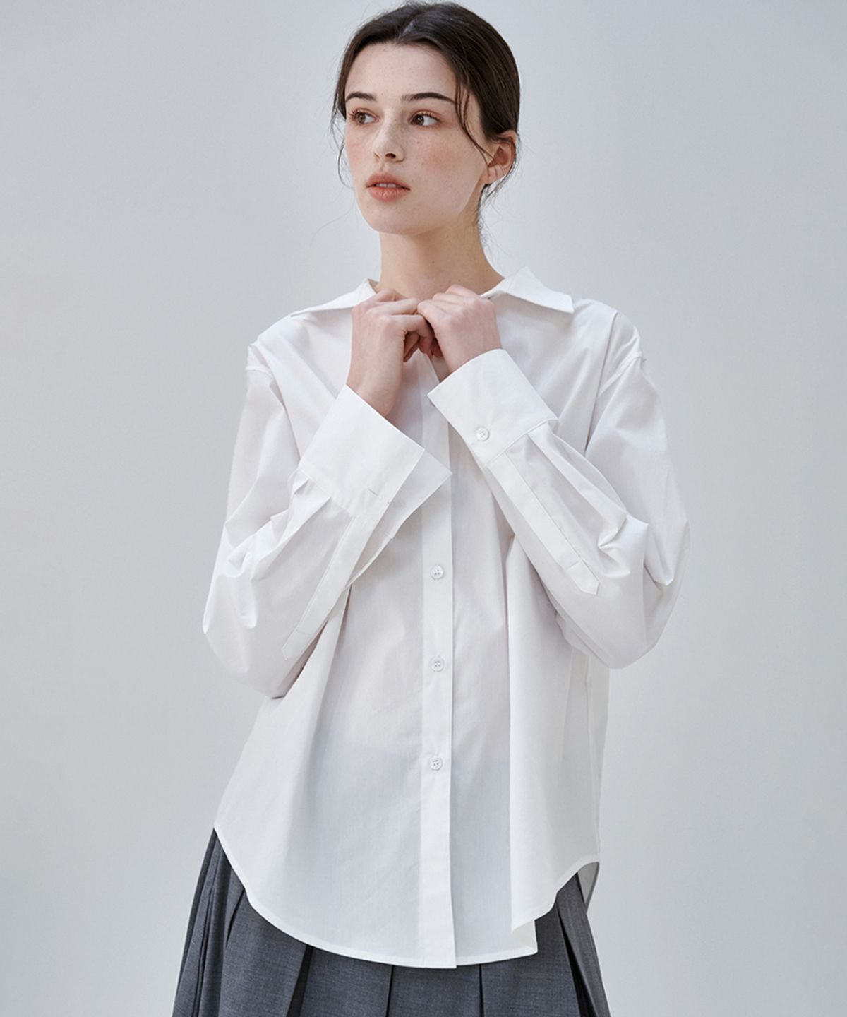 마롭(MALOUPE) 4122 레귤러핏 클래식 셔츠 (화이트)