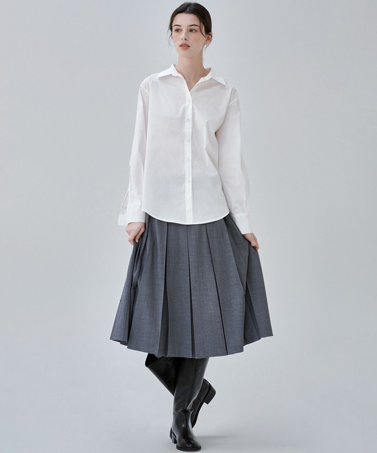 마롭(MALOUPE) 4122 레귤러핏 클래식 셔츠 (화이트)