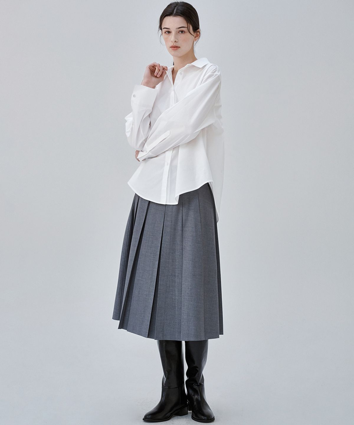 마롭(MALOUPE) 4122 레귤러핏 클래식 셔츠 (화이트)