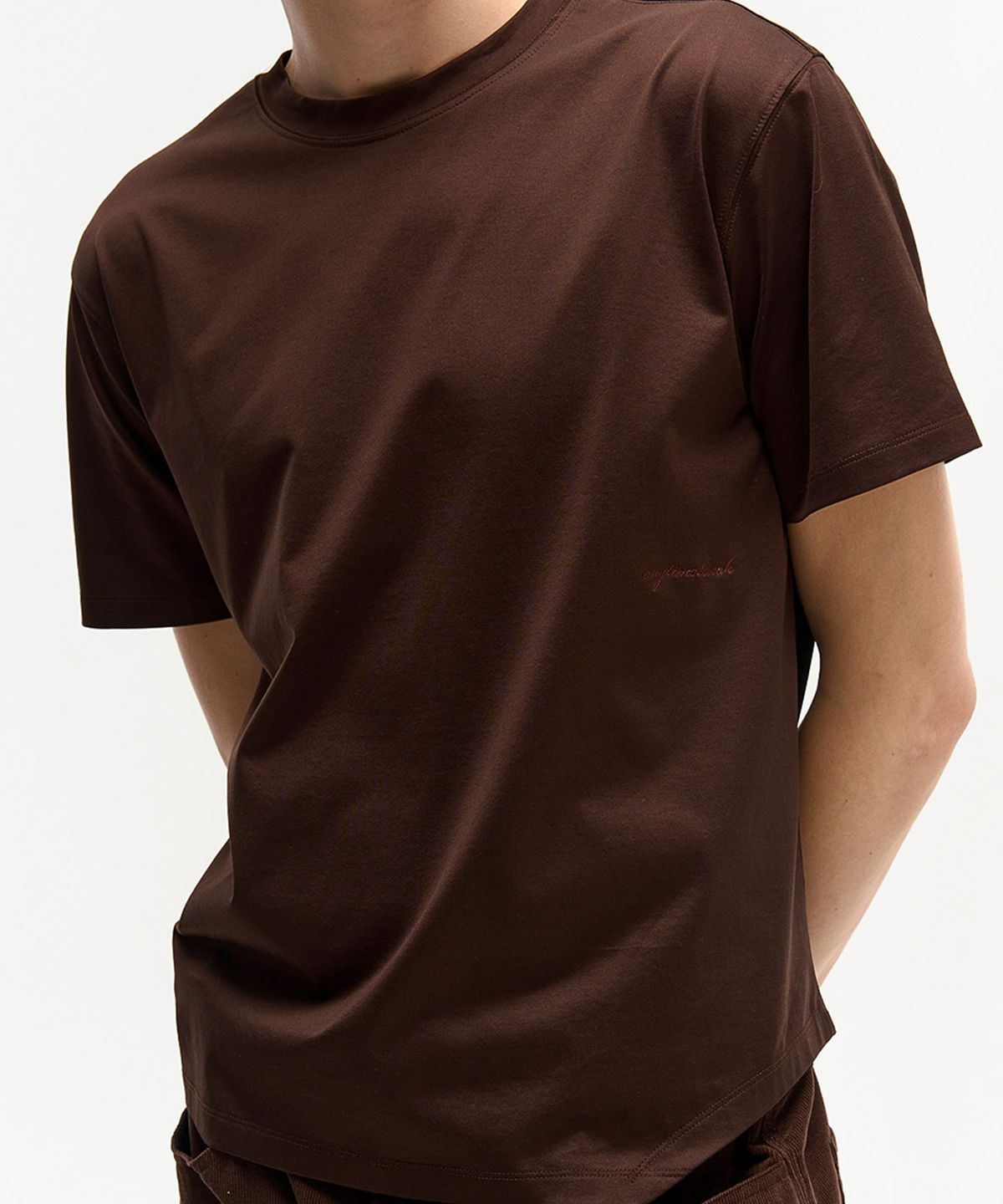애니타임로릭(ANYTIME LOREAK) FERN T-SHIRT- BROWN