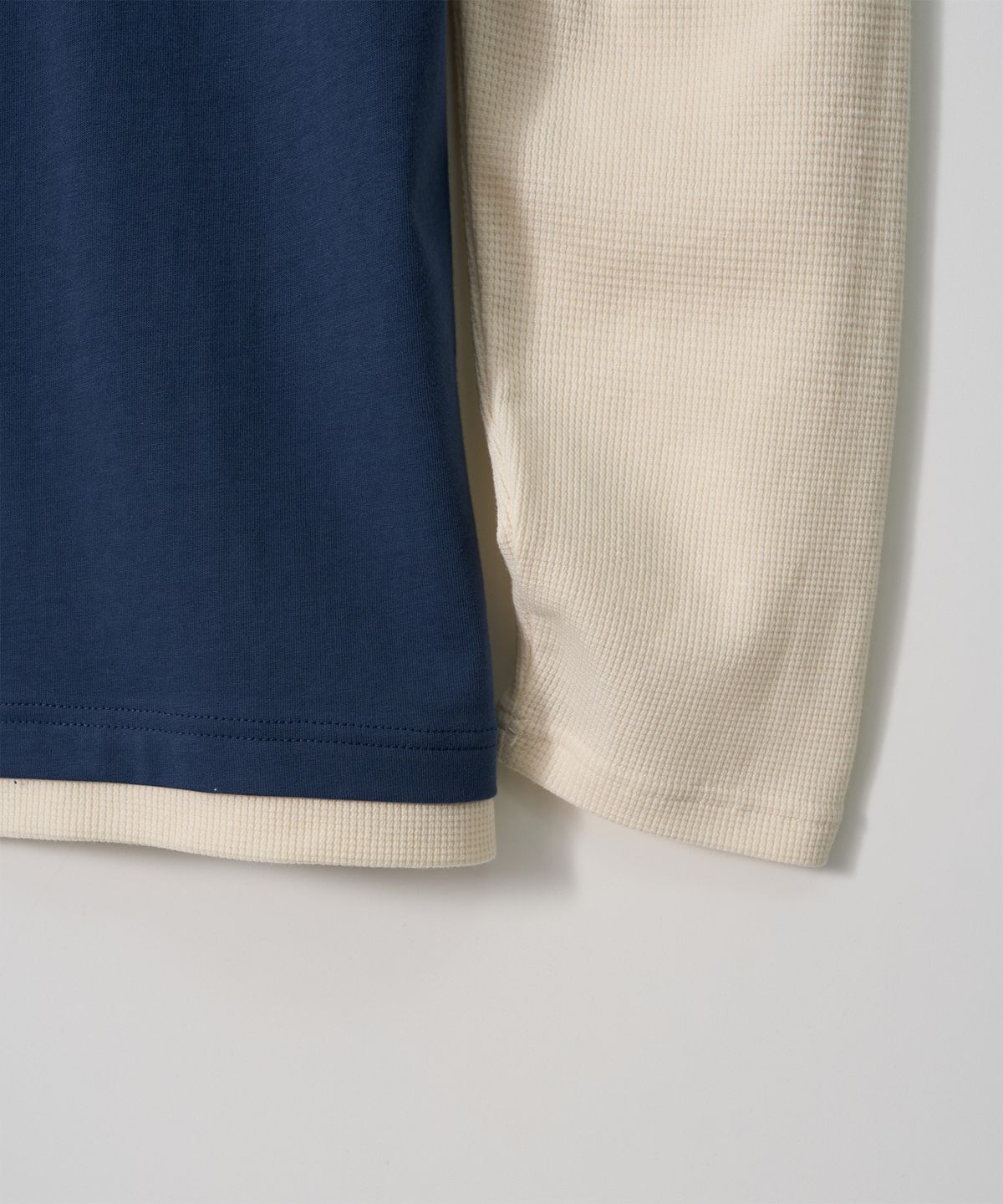 가먼츠팹(GARMENTS FAB) Hype People Waffle Layered Longsleeve (NAVY)